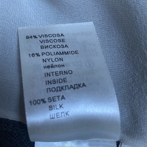 Italian Designer Falconeri Gray  Short Sleeve Knit Dress - Picture 7 of 8